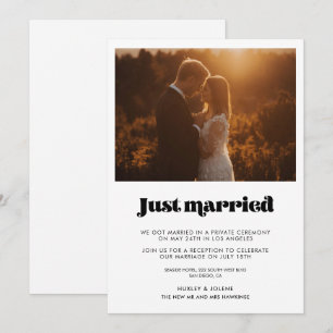 Recem casados Vintage - Anúncio de script retroat