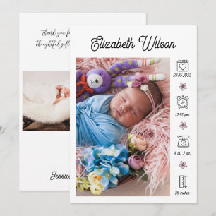 Recém-nascido Nascimento, Anúncio Foto Colagem