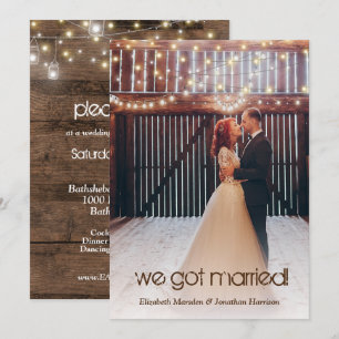 Recepção de Anúncio de Casamento de Luzes Rást