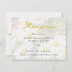 Recepção de casamento Amarela de Fundo Daisy