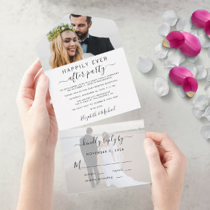 Recepção de Casamento com 2 Fotos Elegantes