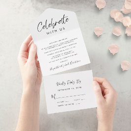 Recepção de Casamento com Letra Elegante