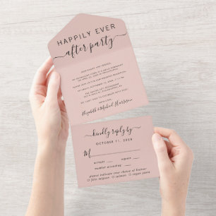 Recepção de casamento de Blush de Escolha de Menu 