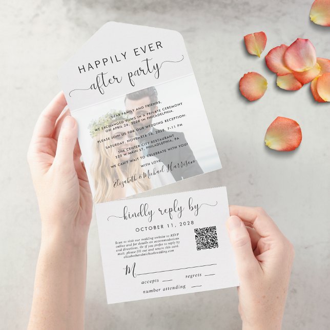 Recepção de casamento de Código QR de Foto para Se (Criador carregado)