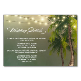 Recepção de casamento de Palma de Praia + Cartões 