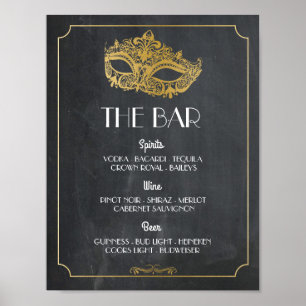 Recepção de casamento de Poster do Mascarada do Ba
