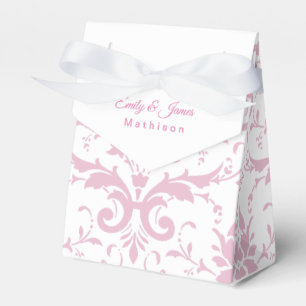 Recepção de casamento Favoritos Caixas Cor-de-rosa