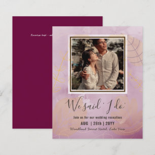 RECEPÇÃO DE CASAMENTO ORÇAMENTAL Convide Com FO