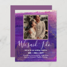 RECEPÇÃO DE CASAMENTO ORÇAMENTAL Convide Com FOTO 