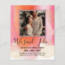 RECEPÇÃO DE CASAMENTO ORÇAMENTAL Convide Com FOTO 