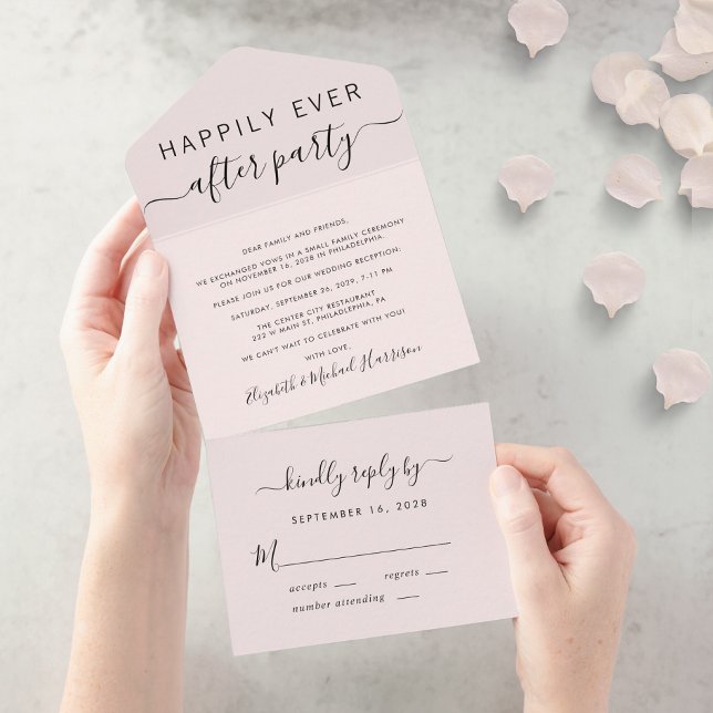 Recepção de Casamento Rosa Felizes para Sempre (Criador carregado)