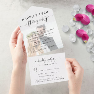 Recepção de casamento RSVP de Escolha de Foto El