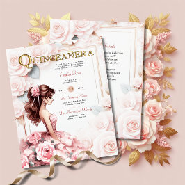 Recepção de Cerimônia de Quinceanera Rosa Esmagada
