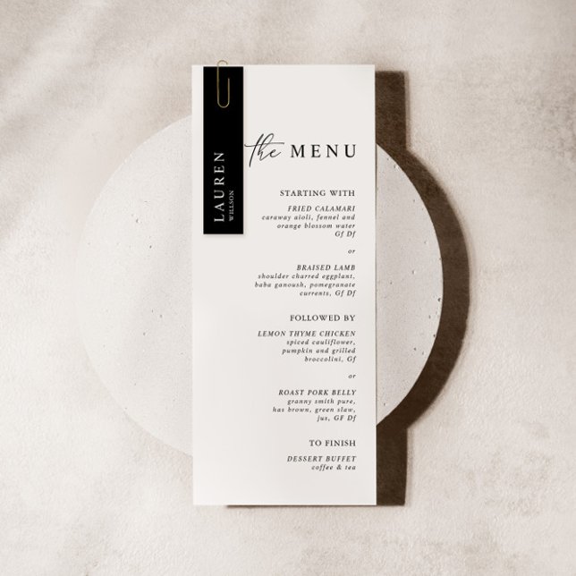 Recepção Negra Cartão de visita de Mini Convidado  (Criador carregado)