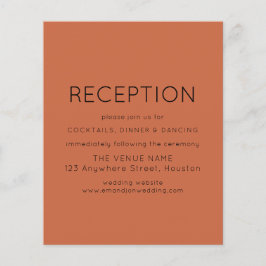 Recepção Simples Orçamento Terracotta Casamento En