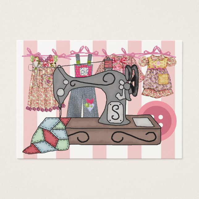 Receptáculo de presentes de costura/Cartão de carr (Frente)