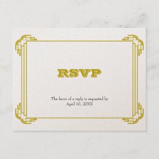 Receptáculo de resposta de RSVP de casamento de qu
