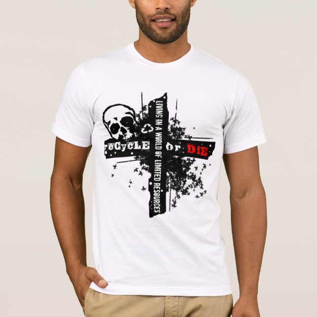 Reciclar dos recursos limitados através da camisa (Frente)