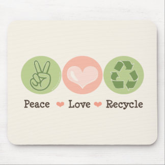 Reciclar Mousepad do amor da paz