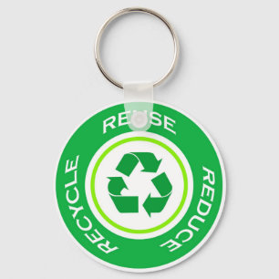Reciclar verde - chaveiro