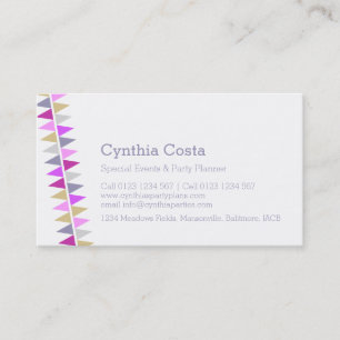 Recipientes de cartões de visitas de planejamento 