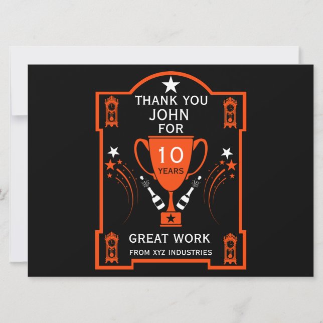 Reconhecimento de Serviço de Emprego Longo (Frente)