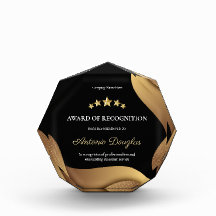 Reconhecimento Dourado personalizado de funcionári