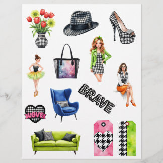 Recortes de Papel para Álbum de Recortes de Moda X