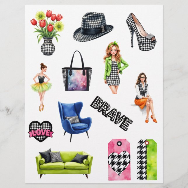 Recortes de Papel para Álbum de Recortes de Moda X (Frente)