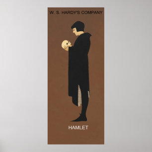 Recreação de Hamlet, poster vintage