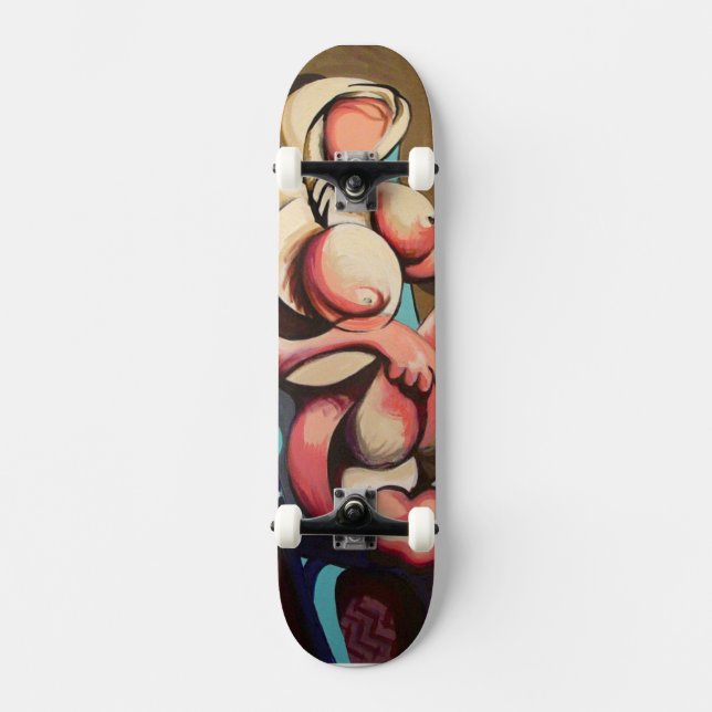 Recuo perto: O conselho do skate do crivo de (Frente)