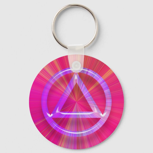Recuperação Sobriety Sober Chaveiro (Key Chain) (Frente)