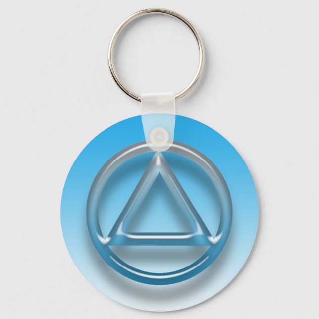 Recuperação Sobriety Sober Chaveiro (Key Chain) (Frente)