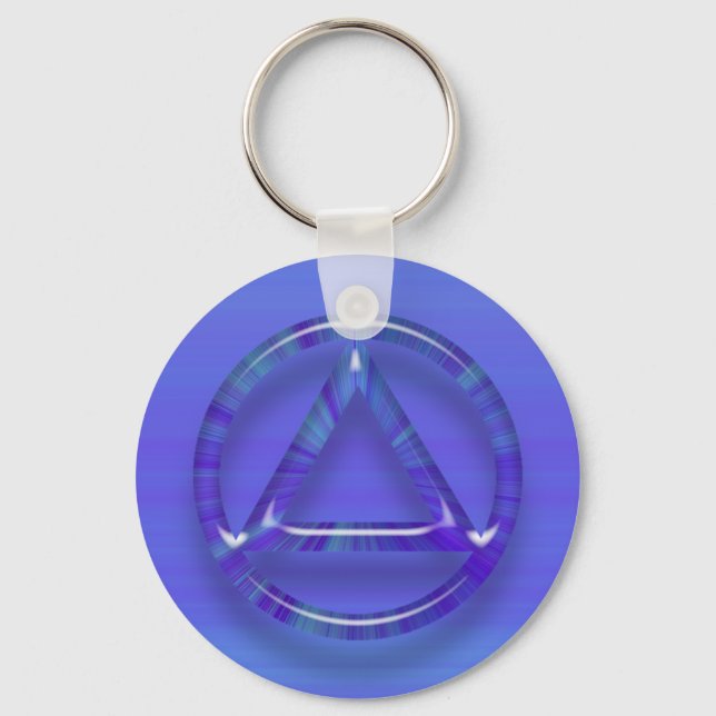 Recuperação Sobriety Sober Chaveiro (Key Chain) (Frente)