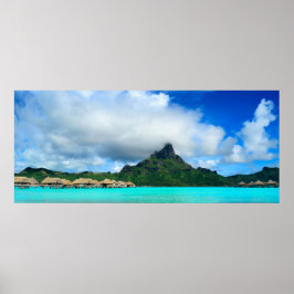 Recurso tropical em Bora Bora poster panorama
