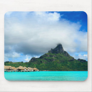 Recurso tropical no mousepad de Bora Bora
