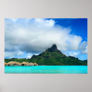 Recurso tropical no panorama do poster de Bora