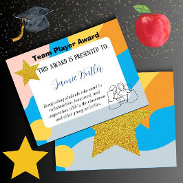 Recursos da escola de certificados de prêmio do Te