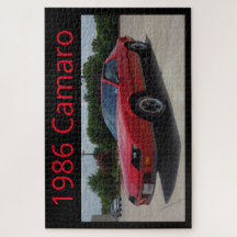 Red 1986 Camaro Quebra-cabeça