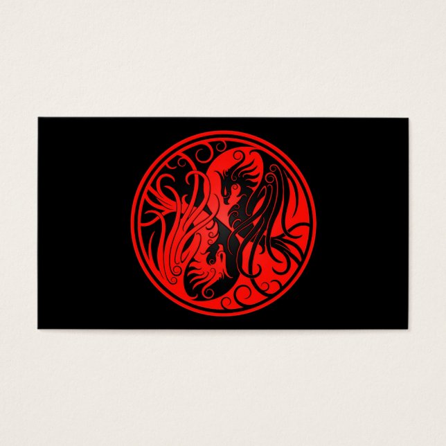 Red and Black Yin Yang Phoenix (Frente)