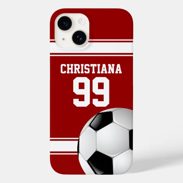 Red and White Strips Jersey Ball (Verso)