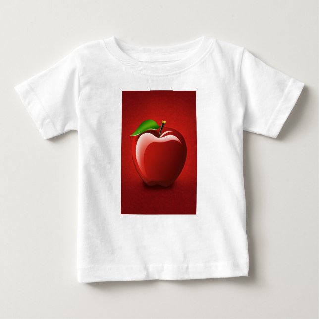 Red Apple Logo Baby Fine Jersey T-Shirt (Frente)