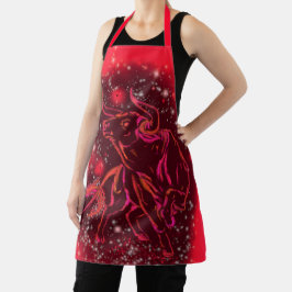 Red Apron Bull À Noite Estrelada