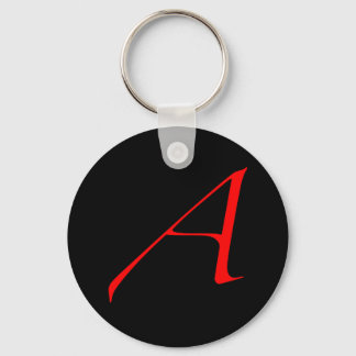 Red Atheist "A" chaveiro