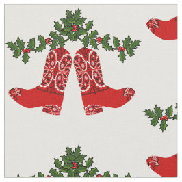 Red Bandana Impressão Cowboy Boots Com Tecido Garl