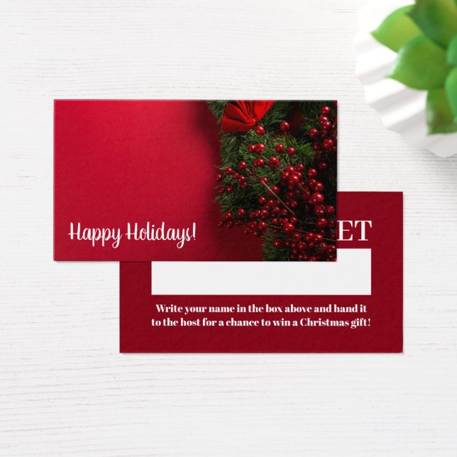 Red Berries & Mistletoe, Bilhete de Rafael de Nata (Mesa)