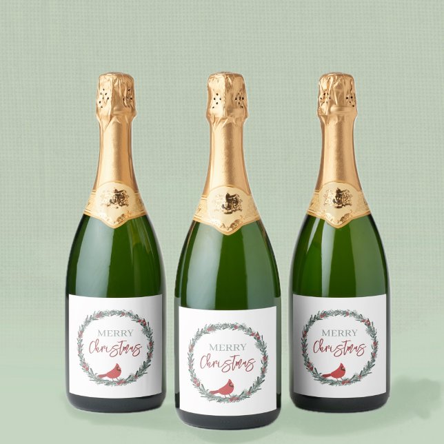 Red Berries Wreath and Red Cardinal Christmas  (Criador carregado)