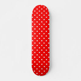 Red Bolinhas Skateboard Deck