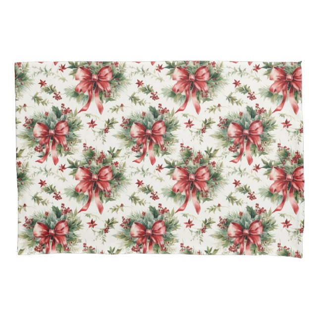 Red Bows and Holly Leaves (Frente)