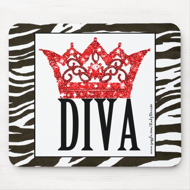 Red Carpet Diva Mousepad (Frente)
